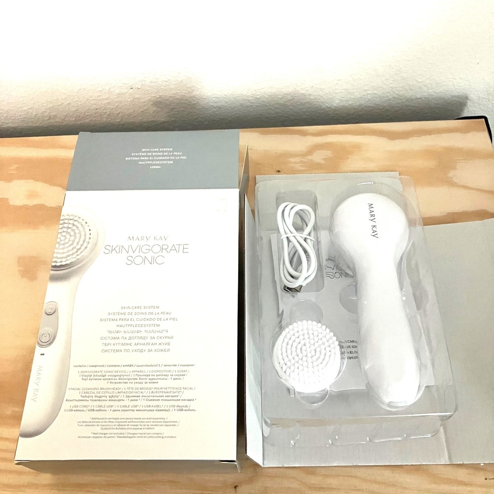 Mary Kay Skinvigorate Sonic Skin Care System Facial Cleansing Brush NEW 128064